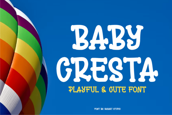 Baby Cresta Font: Quirky Display Type for Handmade Crafts
