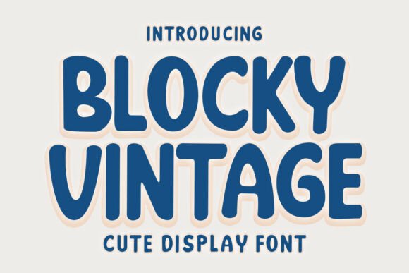 Blocky Vintage Font: A Retro Upgrade for Small Business Branding