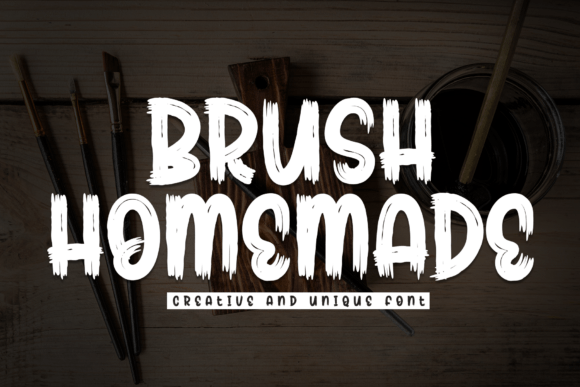 Brush Homemade Font for Editorial Design