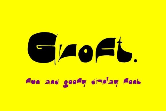 Groft Font: Playful Display Typeface for Crafts