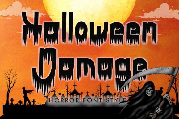 Halloween Damage Font: Spooky Branding for Business