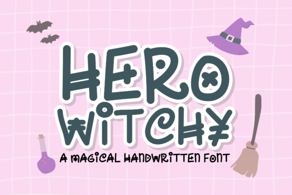 Herowitchy Font: Magical Uppercase Display for Crafts