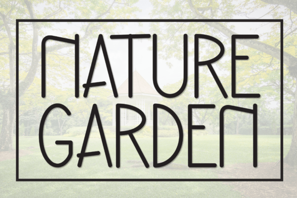 Nature Garden Font: A Neat Display Typeface for Crafters
