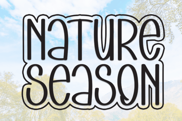 Nature Season Font: A Display Typeface for Campaign Clarity