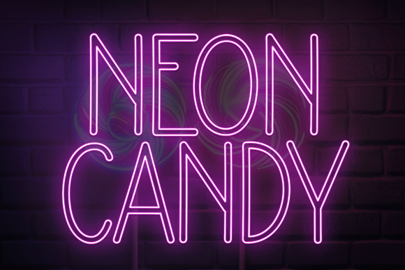 Neon Candy Font: Friendly Branding for Small Business