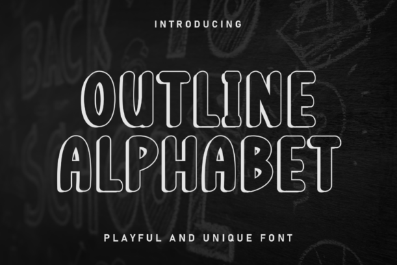 Outline Alphabet: A Handcrafted Display Font for Editorial Design