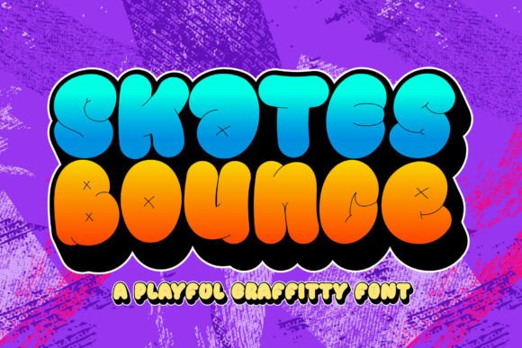 Skates Bounce Font: Energetic Display Typography for Web Design