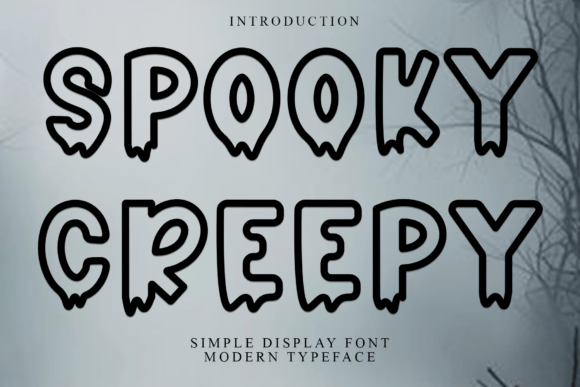 Spooky Creepy Font: A Soft Display Typeface for Editorial Design