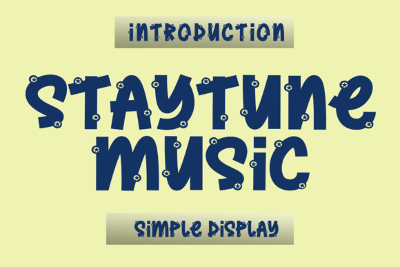 Staytune Music Font: A Display Typeface for Social Campaigns