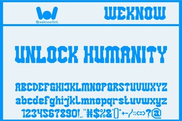Unlock Humanity Font: Bold Blackletter for Web Design